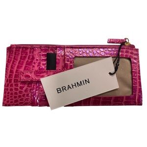 Brahmin Hibiscus Ombré Credit Card Wallet Brand New With Tags